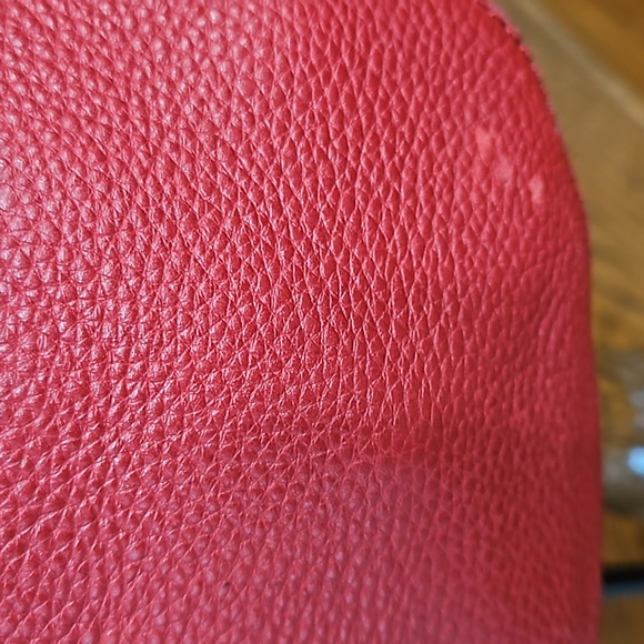 Vintage Allison Scott Red Leather Hobo Bag Purse - Picture 12 of 14